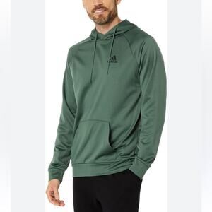 Adidas Game & Go Small Logo Pullover Hoodie Green Oxide/Black Size 2XL